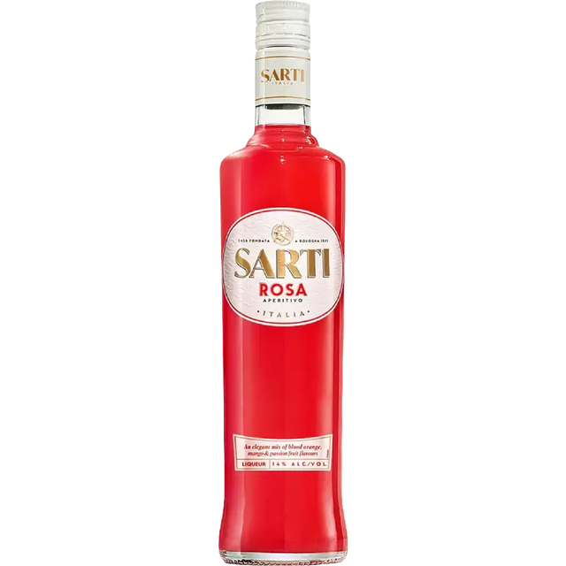 Bottle of Sarti Rosa Aperitivo Liqueur 700mL