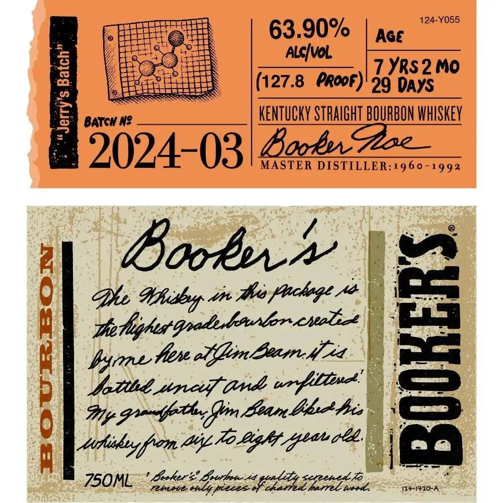 Booker's Bourbon 2024-03 "Jerry's Batch" - A Tribute to Craftsmanship and Time - Main Street Liquor