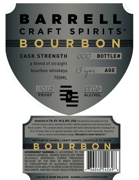 Crafting Excellence: Barrell Craft Spirits Grey Label 13 Year