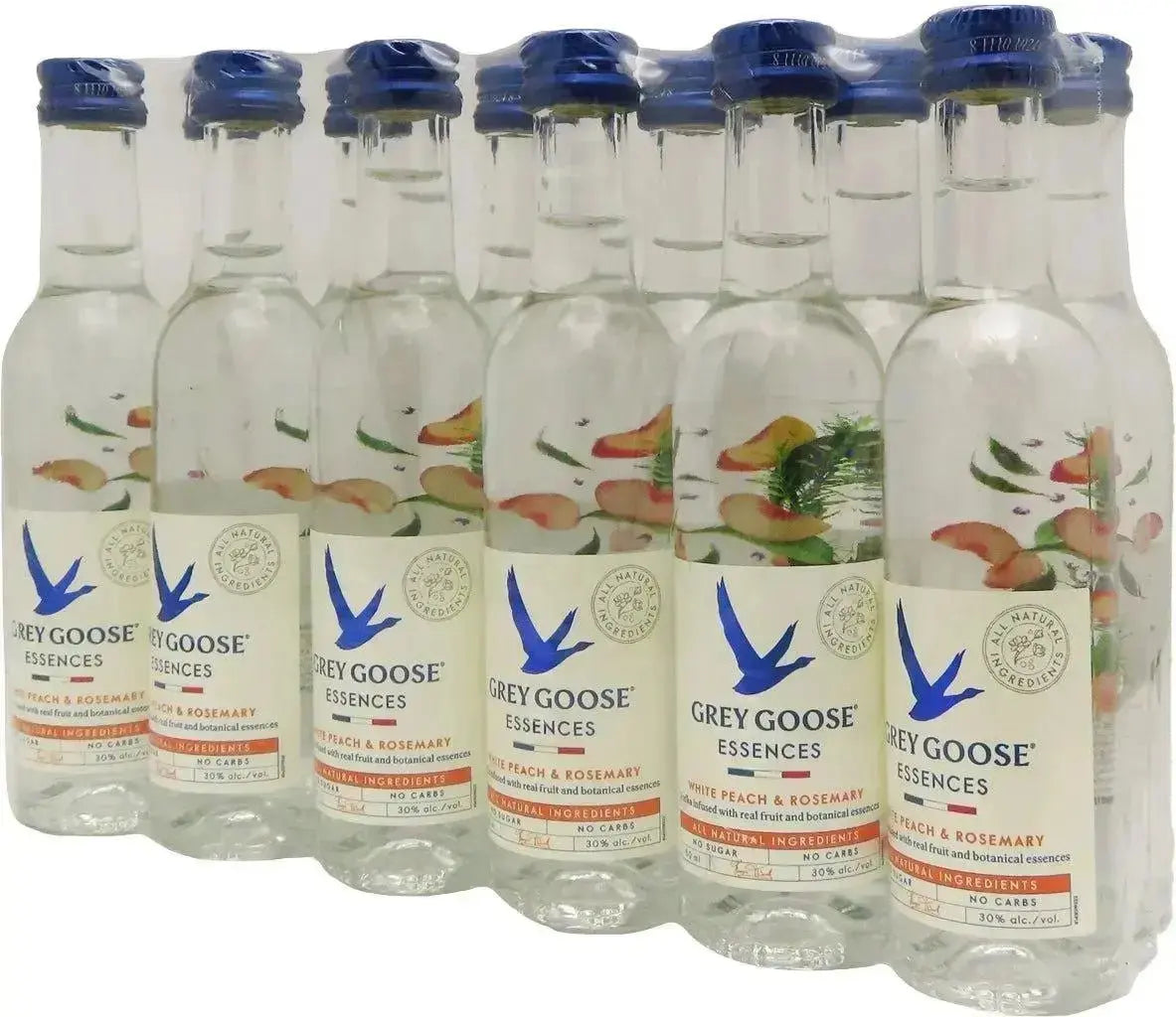 "Deliciously Refreshing: Grey Goose White Peach & Rosemary Essences 12pk" - Main Street Liquor