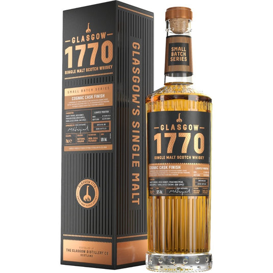 Exploring the Glasgow 1770 Cognac Cask Finish Batch No. 2 - Main Street Liquor