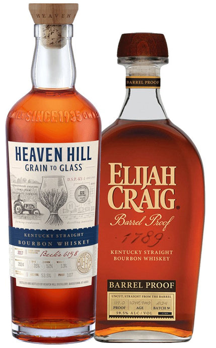 Heaven Hill Grain to Glass Bourbon & Elijah Craig A124 Combo: A Rich and Spicy Bourbon Experience