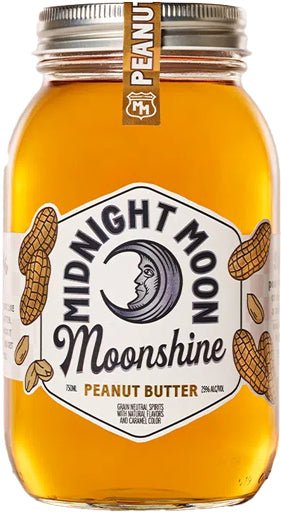 "Indulge in the Creamy Delight of Midnight Moon Peanut Butter Moonshine"