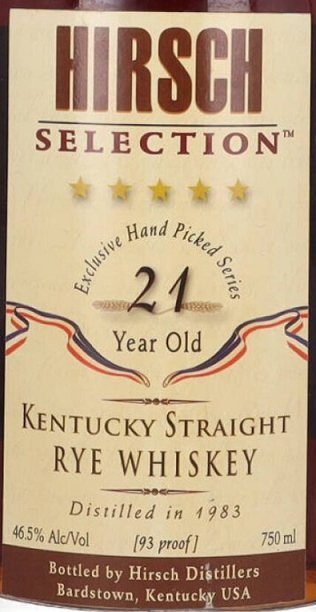 Indulge in the Refined Taste of Hirsch Selection 21-Year-Old Rye Whiskey - Main Street Liquor