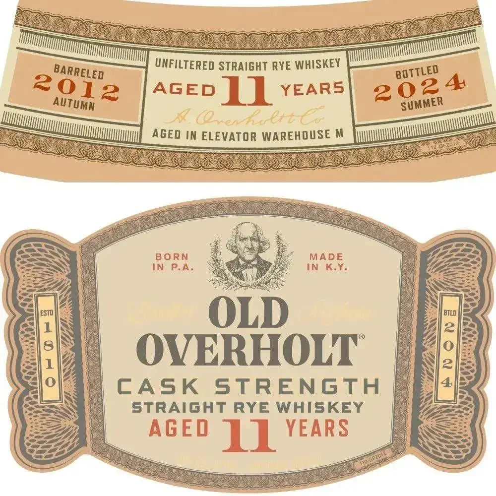 Introducing Old Overholt 11 Year Old Cask Strength Straight Rye - Main Street Liquor