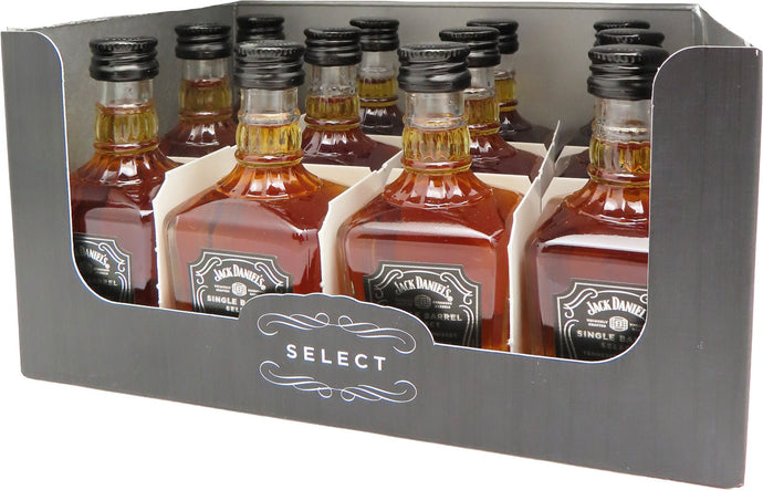 "Miniature Marvels: Jack Daniel's Single Barrel 12 Pack"