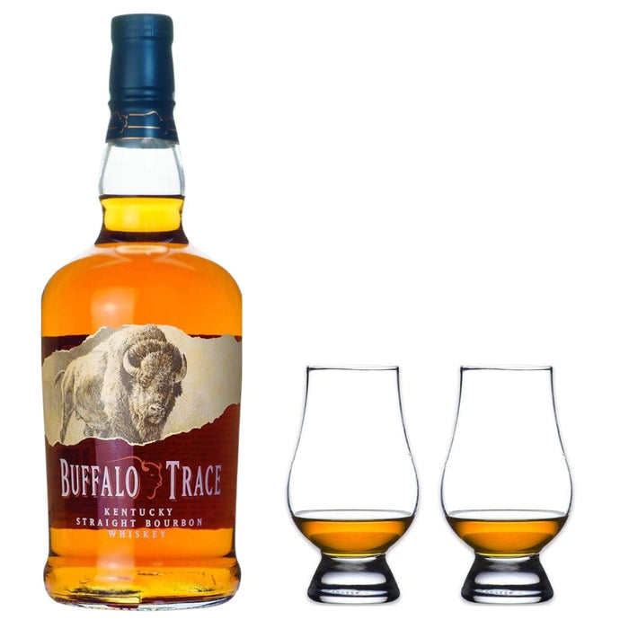 Savoring Excellence: Buffalo Trace Bourbon & Glencairn Whiskey Glass Set