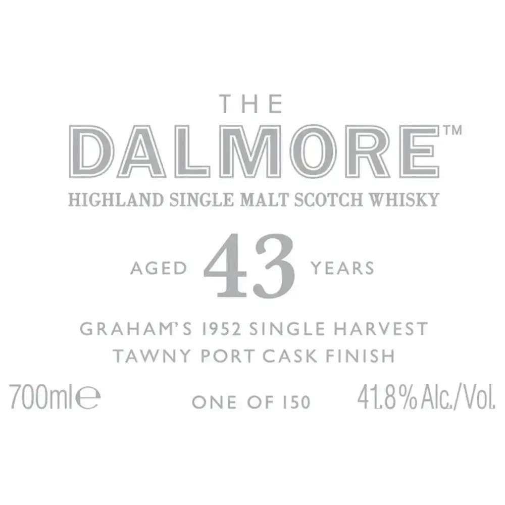 The Dalmore 43 Year Old Graham’s 1952 Single Harvest Tawny Port Cask: A Sign of Absolute Quality - Main Street Liquor