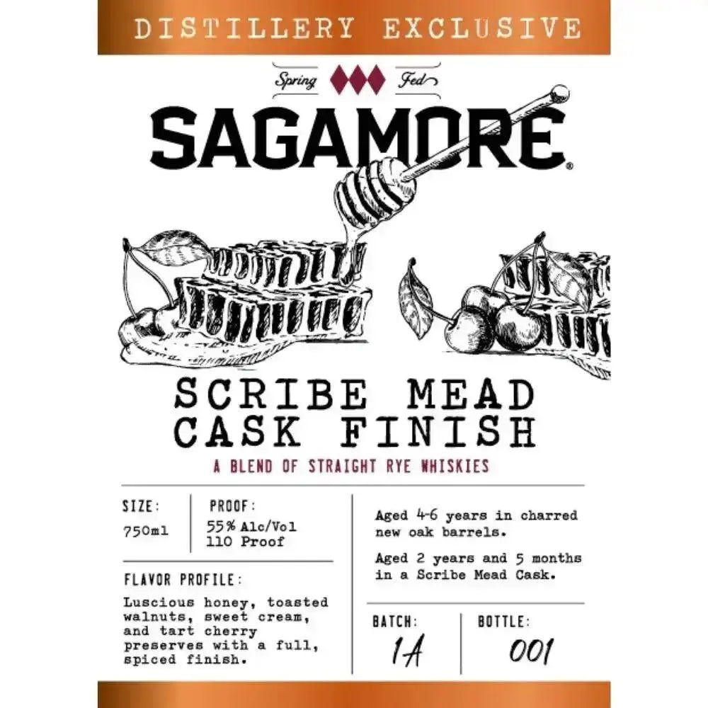 The Decadent Blend: A Review of Sagamore Spirit Scribe Mead Cask Finish Straight Rye - Main Street Liquor