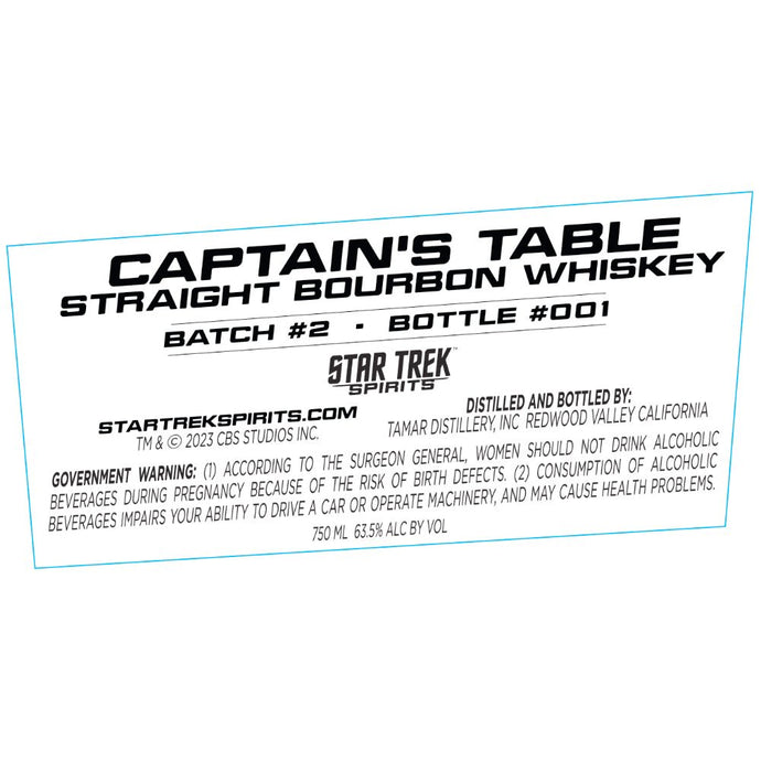 The Essence of Star Trek: Captain's Table Straight Bourbon Batch #2