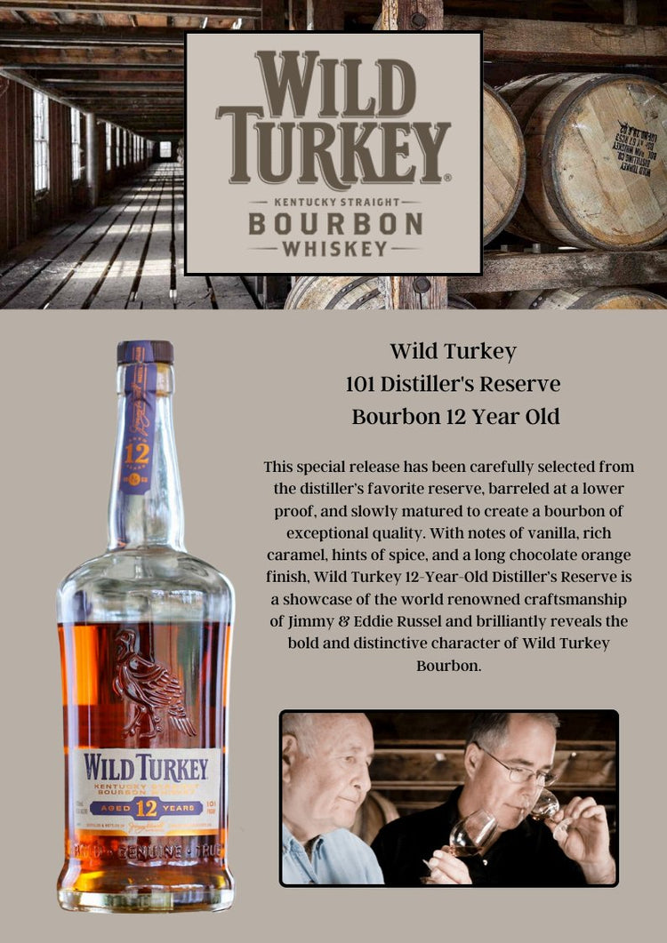 Wild Turkey 101 Distiller's Reserve Bourbon 12 Year Old - Main Street Liquor