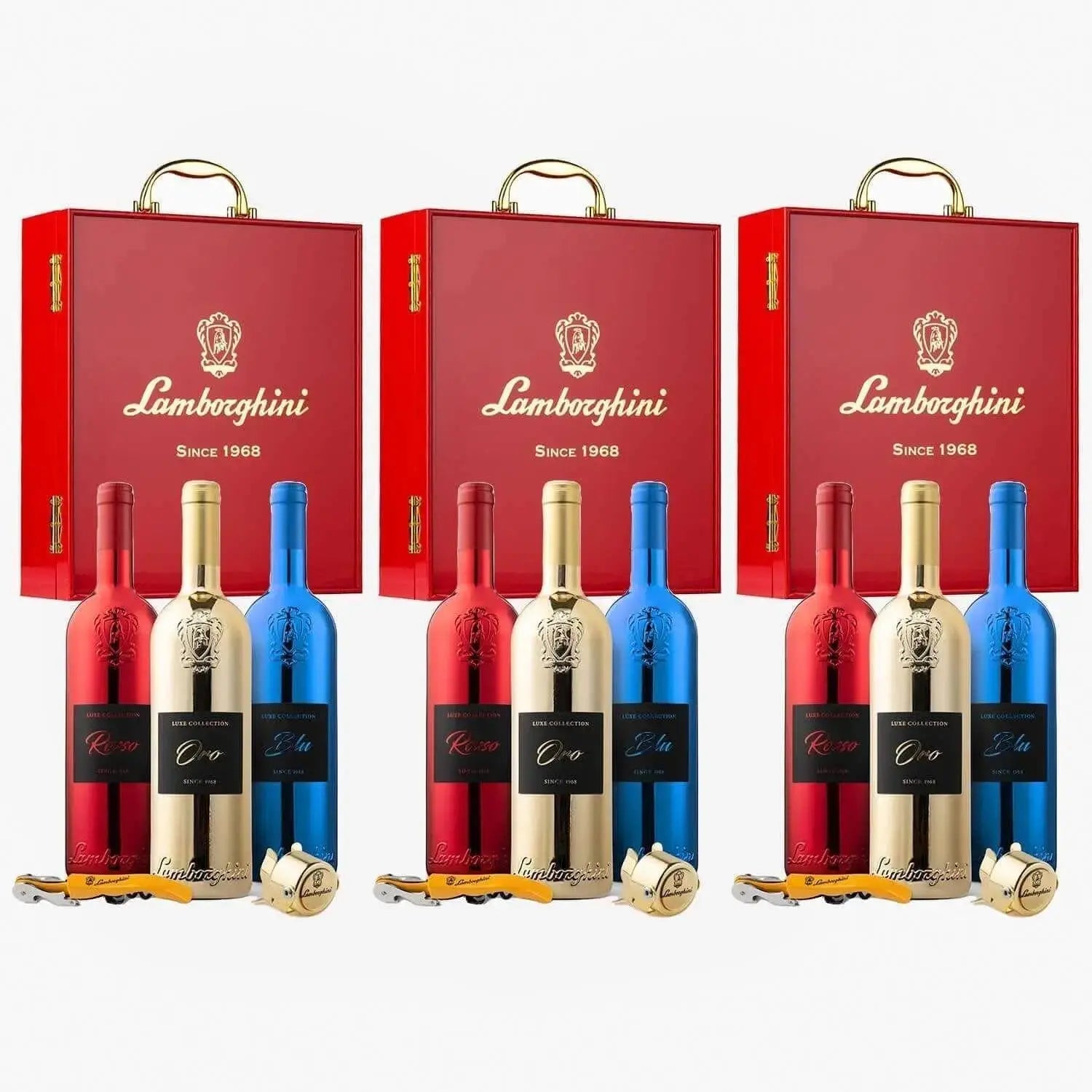 3 Gift Sets | Lamborghini: LUXE Red Collection with Gift Set & Accessories - Main Street Liquor