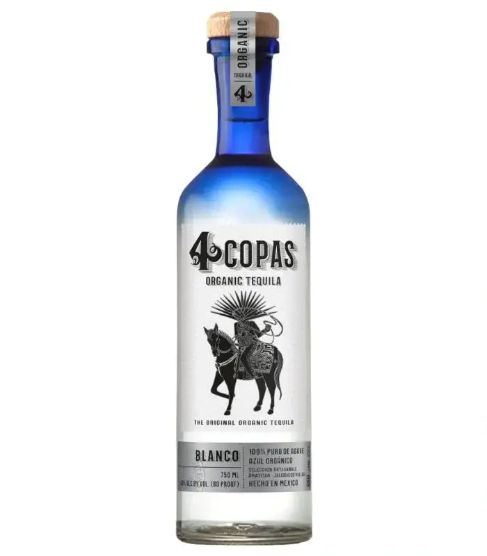 4 Copas Organic Tequila Blanco 750mL - Main Street Liquor
