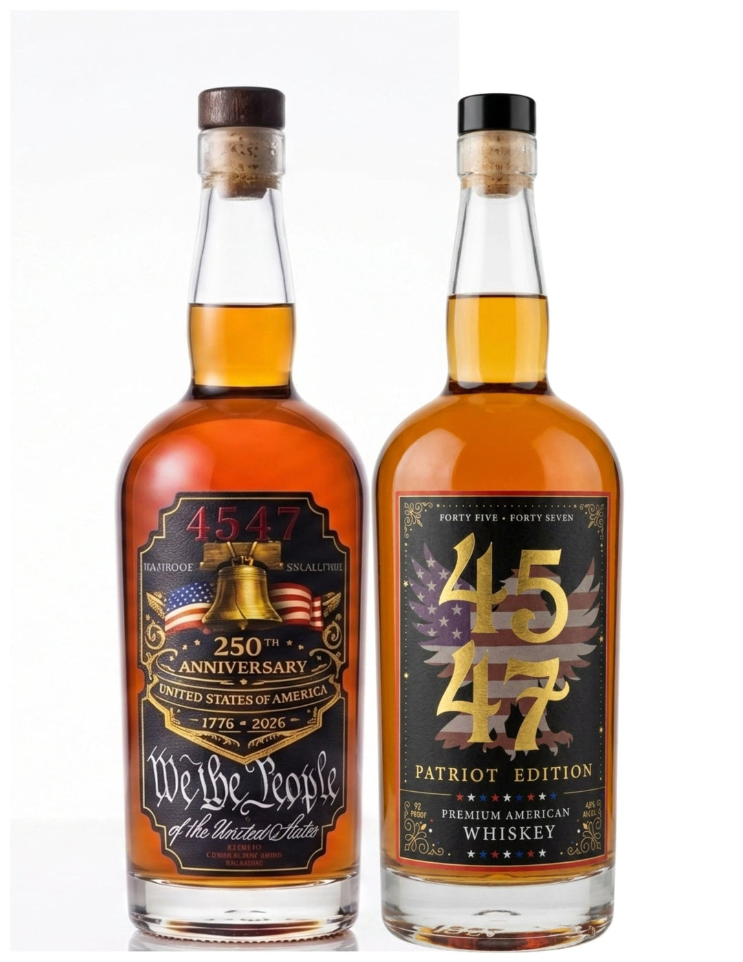 4547 Bundle: 250th Anniversary Straight Bourbon Whiskey &amp; 4547 American Whiskey - Patriot Edition - Main Street Liquor