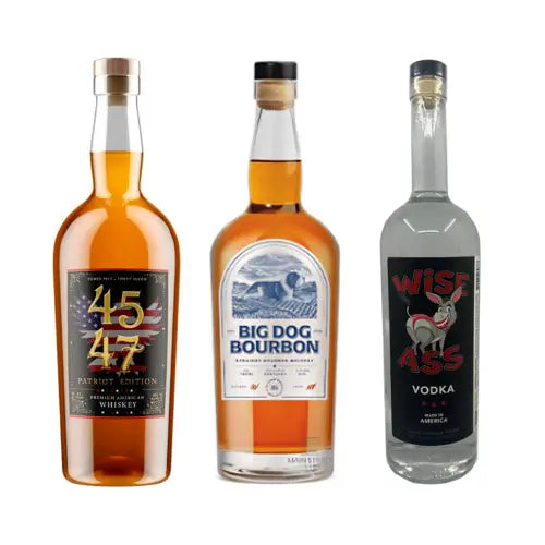 Nashville Distillery Combo: 4547 Whiskey, Big Dog Bourbon, Wise Ass Vodka The Nashville Distillery
