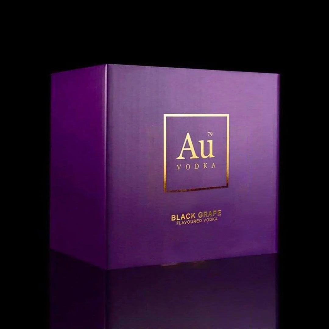 Au Vodka Black Grape Case of 12 Au Vodka
