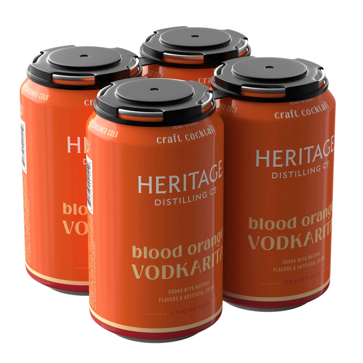Heritage Distilling Co Blood Orange Vodkarita 4 Pack Cans Heritage Distilling