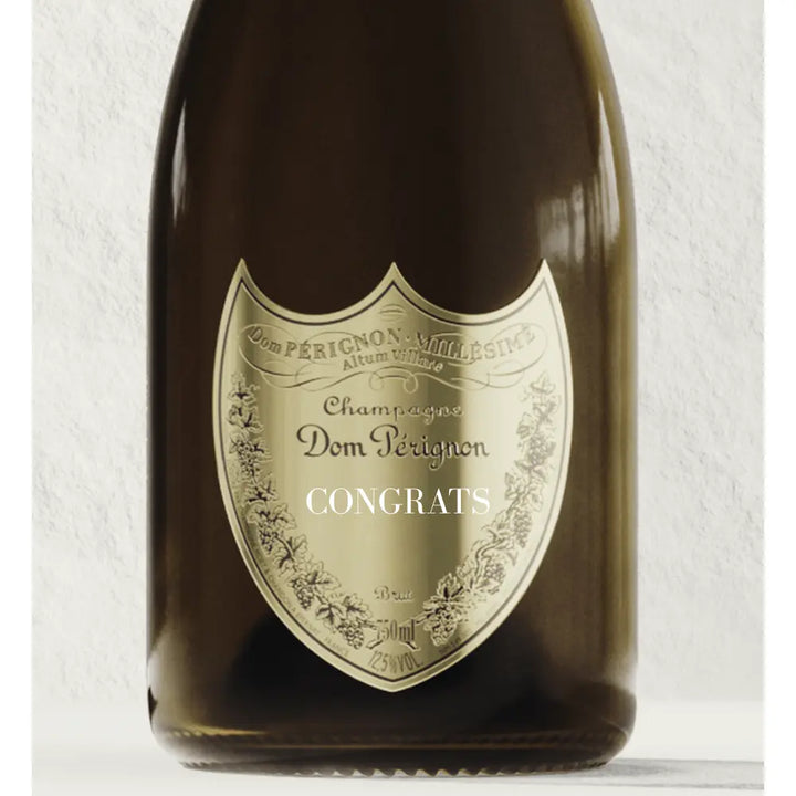 Dom Perignon Brut Champagne "CONGRATS" Shield Dom Pérignon