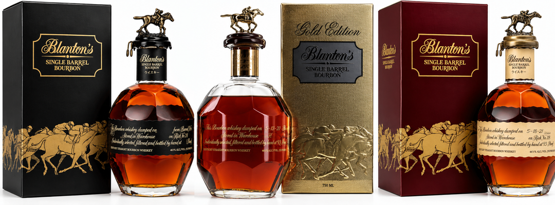 Three bottles of Blanton&