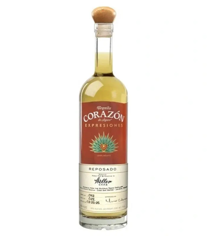 Corazón de Agave Expresiones Reposado Tequila Aged in W.L. Weller C.Y.P.B. Barrels Corazon Tequila