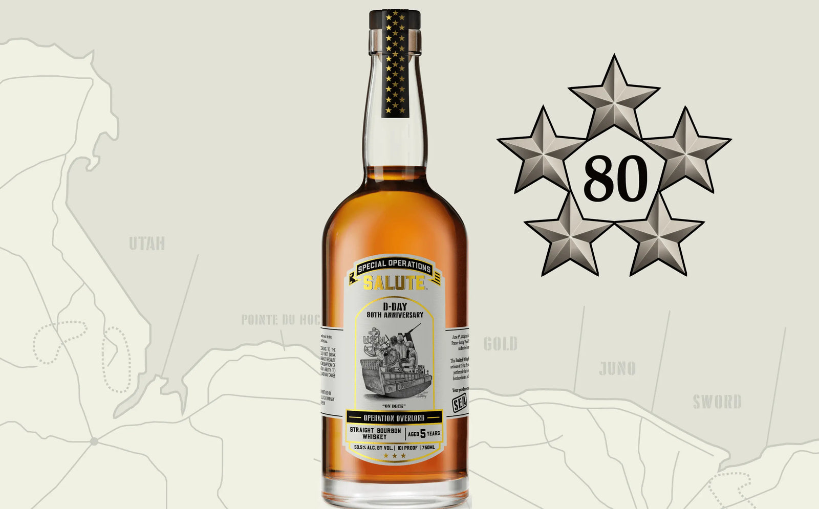 Heritage Distilling Co Special Operations Salute™ Whiskey - D-Day 80th Anniversary - SEA Heritage Distilling