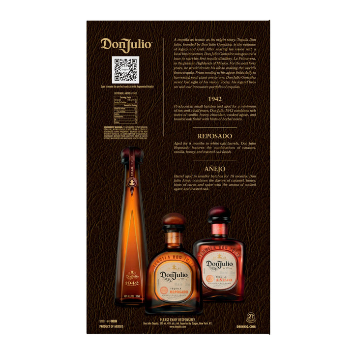 Don Julio Specialty Gift Set 3 x 375mL Don Julio Tequila