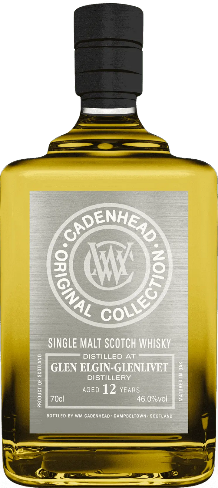 Cadenhead’s Glen Elgin-Glenlivet 12 Year Old Single Malt Scotch Whisky WM Cadenhead