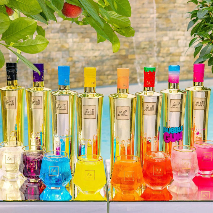 Au Vodka Juicy Peach 8 Bottle Collection Au Vodka