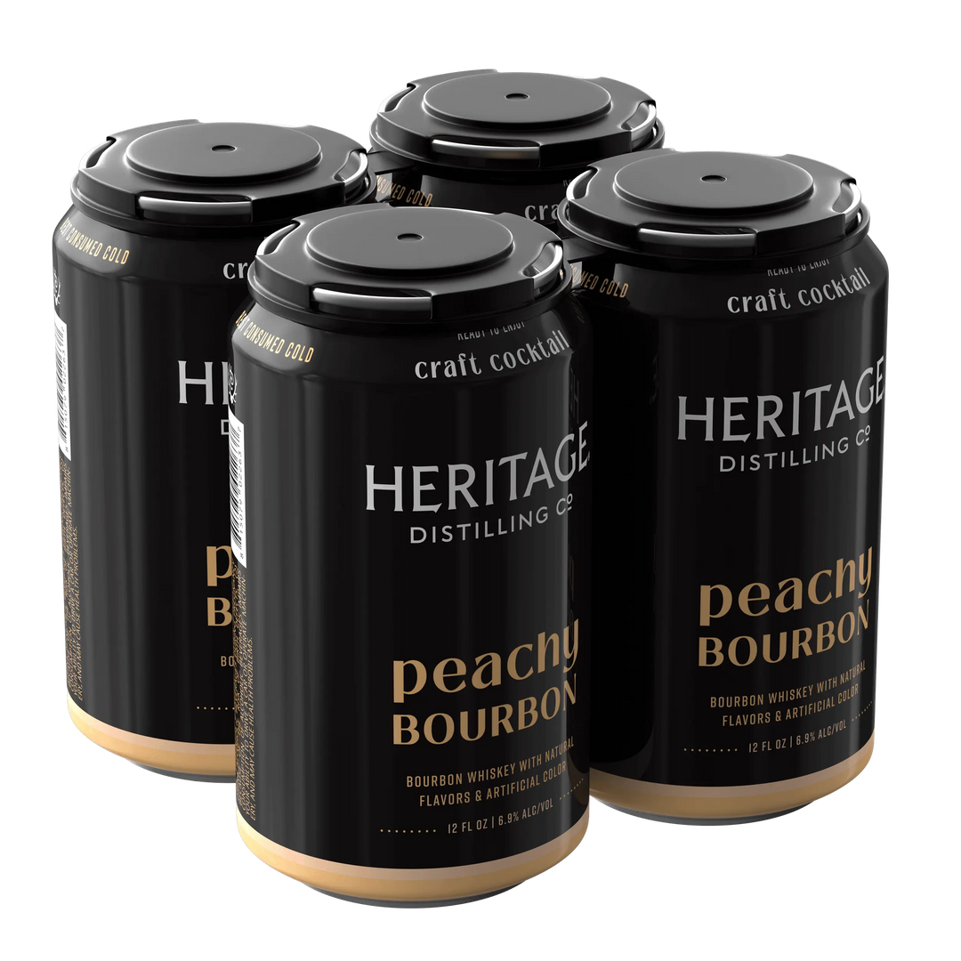 Heritage Distilling Co Peachy Bourbon 4 Pack Cans Heritage Distilling