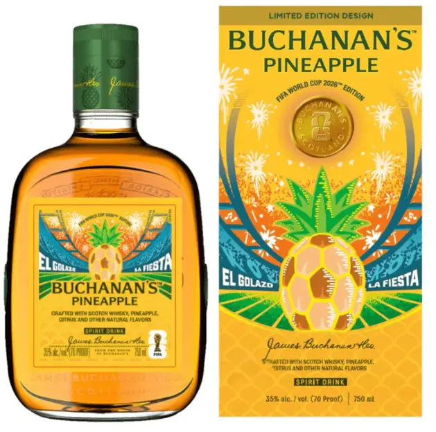 Buchanan’s Pineapple Spirit Drink FIFA World Cup 2026 Limited Edition Main Street Liquor
