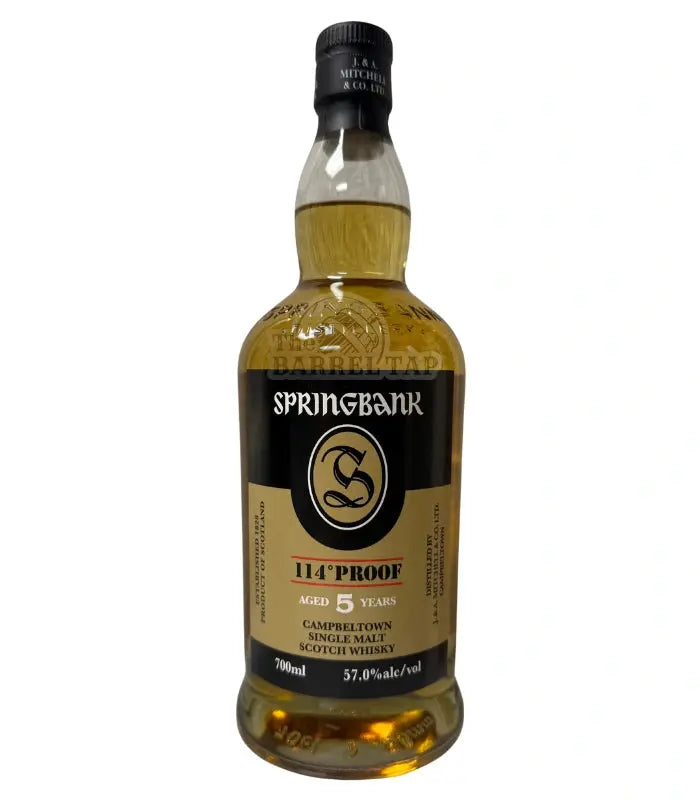 Springbank 5 Year Old Cask Strength Single Malt Scotch Whisky 700mL Springbank