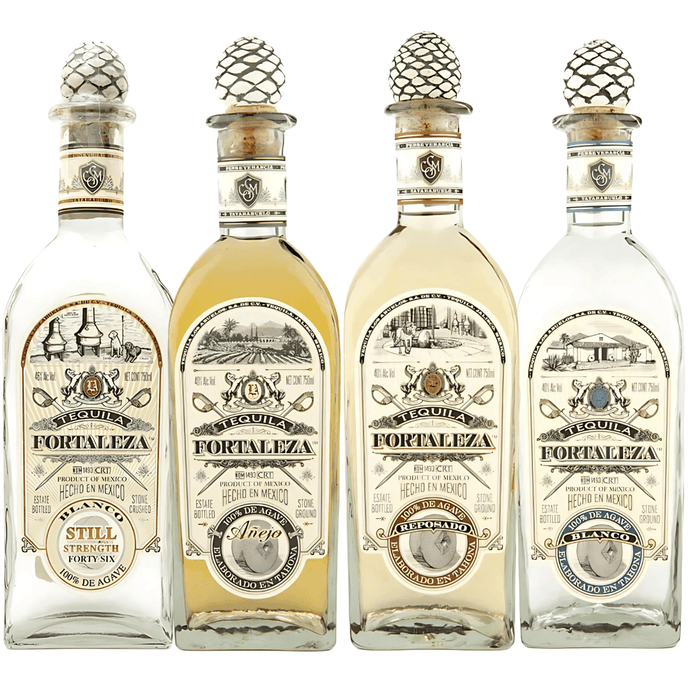 Fortaleza Master Tequila Bundle: Añejo, Reposado, Blanco, and Blanco Still Strength