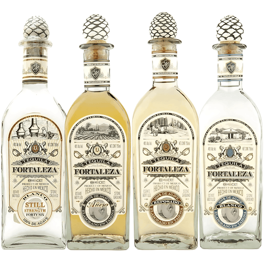 Fortaleza Master Tequila Bundle: Añejo, Reposado, Blanco, and Blanco Still Strength