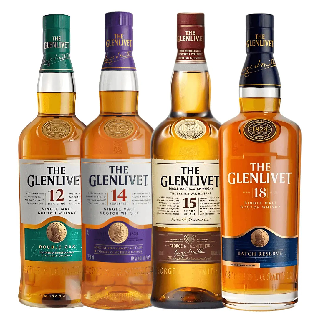 Glenlivet Legacy Series Bundle: 12, 14, 15 & 18 Year Old Collection The Glenlivet