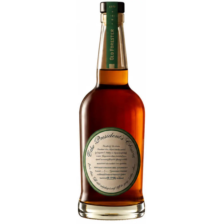 A bottle of Old Forester President&