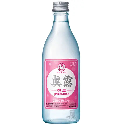Jinro Is Back Zero Sugar Soju 375mL Jinro
