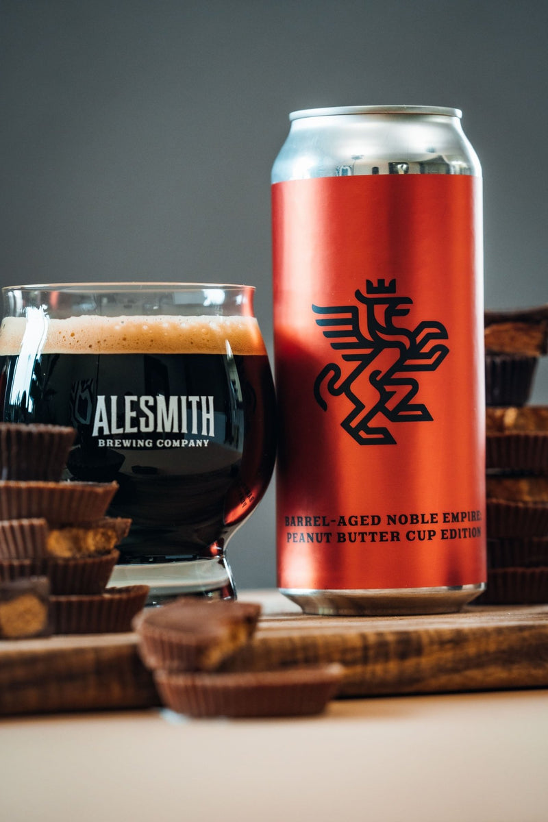 Load image into Gallery viewer, AleSmith Barrel - Aged Noble Empire: Peanut Butter Cup (2024, 12.4% ABV) 16oz can - Main Street Liquor
