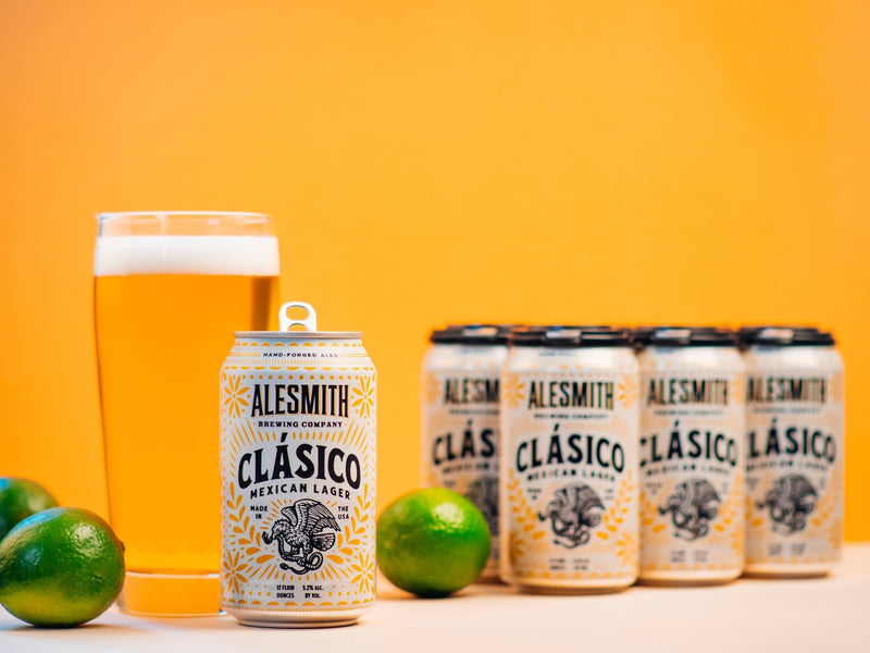 Load image into Gallery viewer, AleSmith Clásico Mexican Lager (5.2% ABV) 12oz Cans - Main Street Liquor
