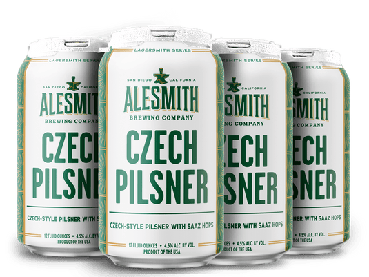 AleSmith Czech Pilsner (4.5% ABV) 12oz Cans - Main Street Liquor