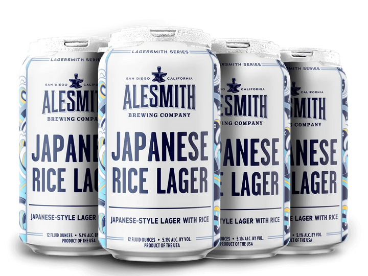 AleSmith Japanese Rice Lager (5.1% ABV) 12oz Cans - Main Street Liquor