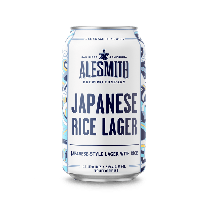 Load image into Gallery viewer, AleSmith Japanese Rice Lager (5.1% ABV) 12oz Cans - Main Street Liquor
