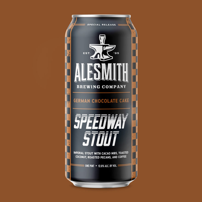 Load image into Gallery viewer, AleSmith Speedway Stout: German Chocolate Cake Edition (12% ABV) 16oz Cans - Main Street Liquor
