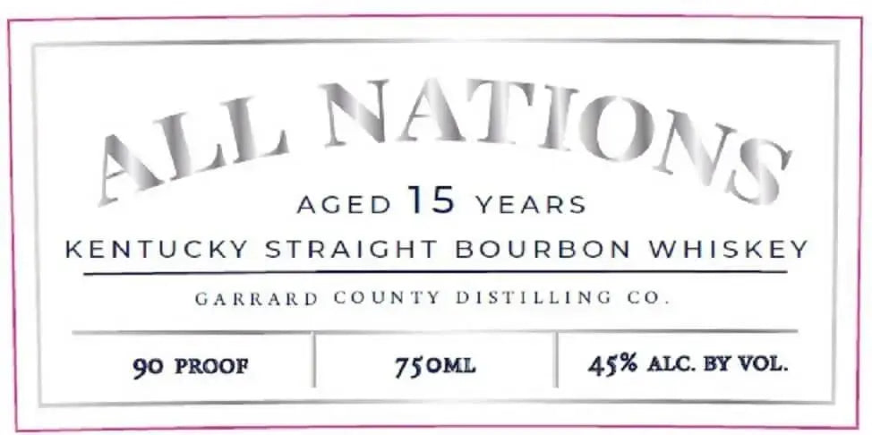 All Nations 15 - Year Kentucky Straight Bourbon Whiskey - Main Street Liquor