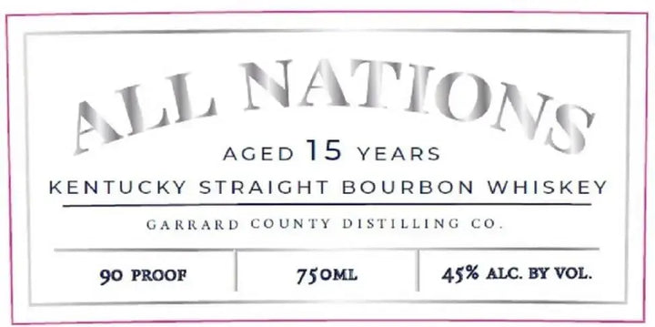 All Nations 15 - Year Kentucky Straight Bourbon Whiskey - Main Street Liquor