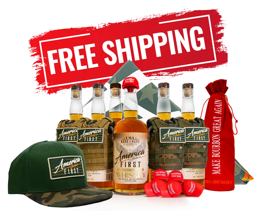America First Straight Bourbon Whiskey 6 Pack - Main Street Liquor