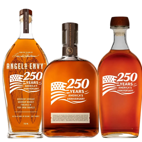 America’s 250th Anniversary Bourbon Patriot Bundle: Angel’s Envy, Woodford Reserve, Elijah Craig - Main Street Liquor