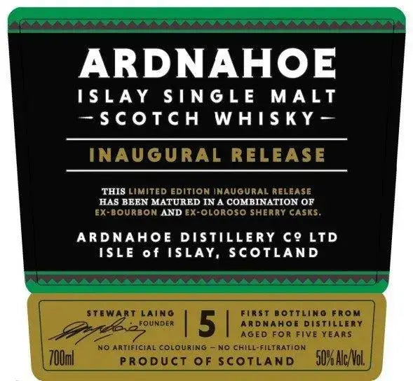 Ardnahoe 5 Year Islay Single Malt Scotch Whisky Inaugural Release - Main Street Liquor