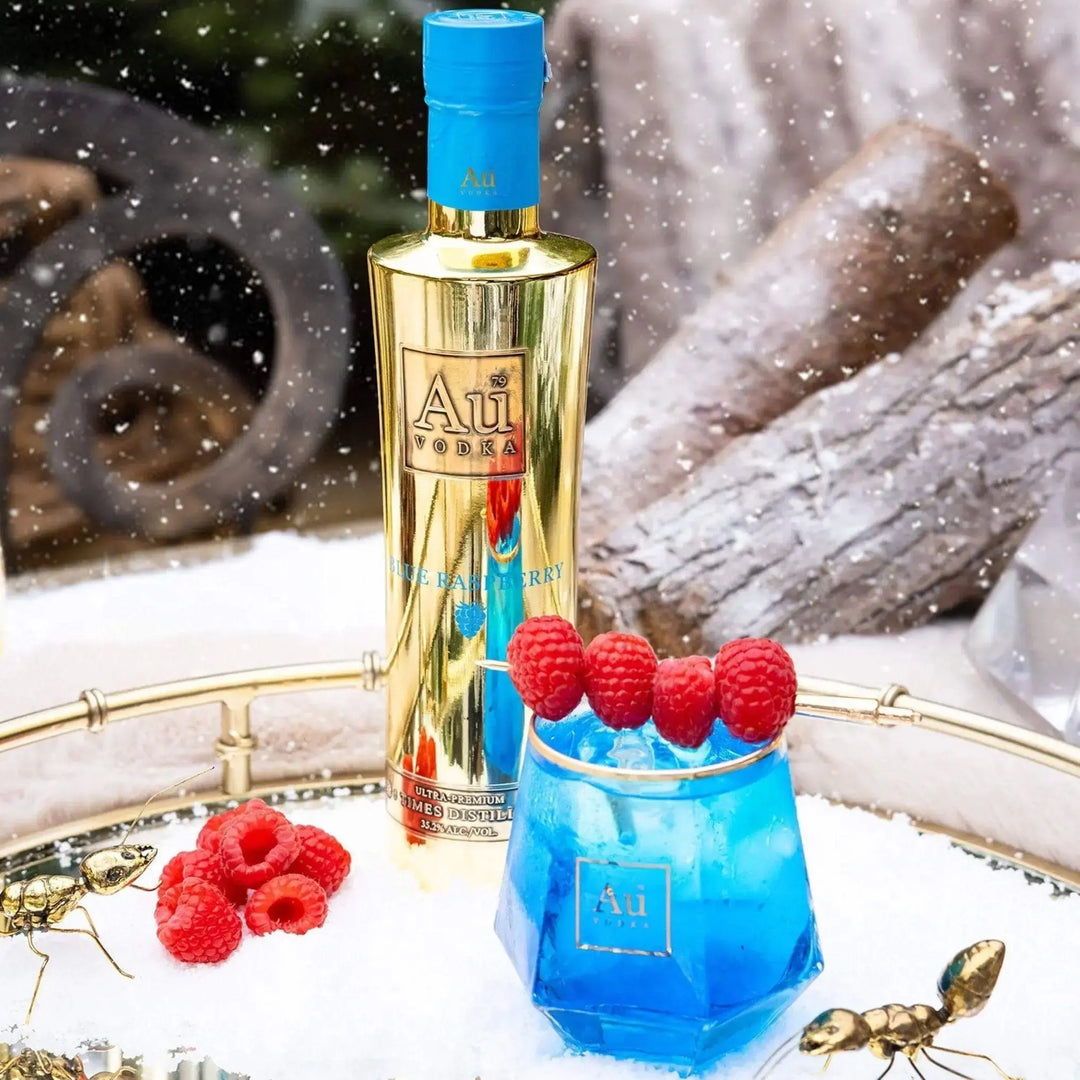 Au Vodka Blue Raspberry 375ml - Main Street Liquor