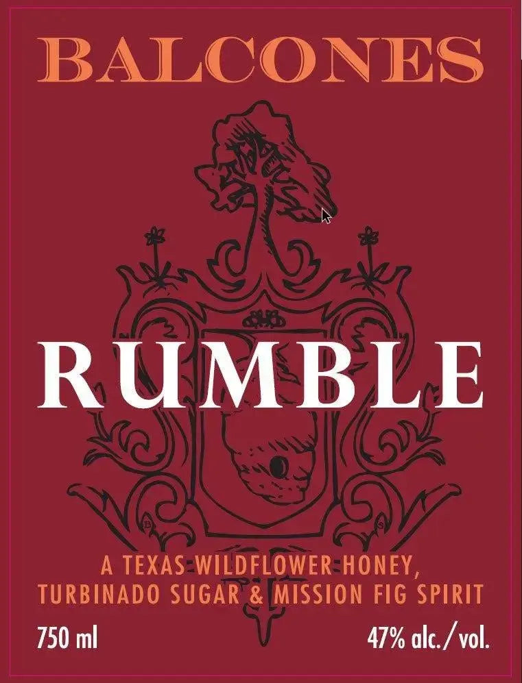 Balcones Rumble Spirit - Texas Wildflower Honey, Mission Fig, & Turbinado Sugar - Main Street Liquor