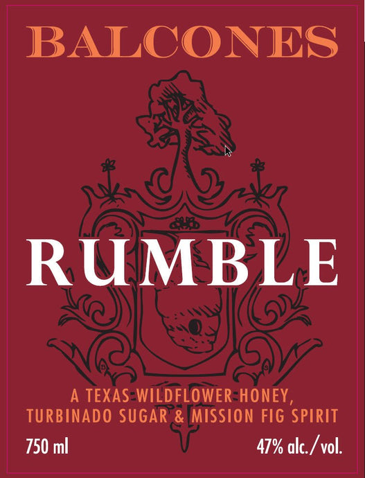 Balcones Rumble Spirit - Texas Wildflower Honey, Mission Fig, & Turbinado Sugar - Main Street Liquor